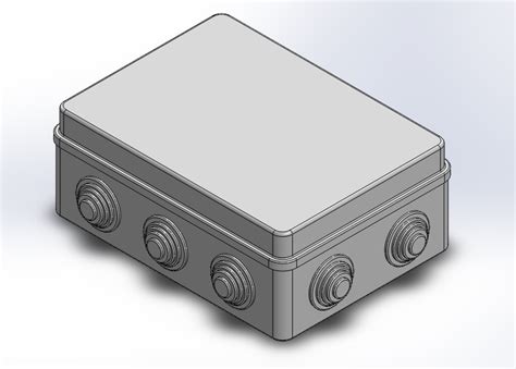 junction box dwg|junction box 3d model.